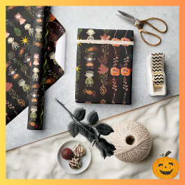 Papel De Regalo Cura Halloween Monster Witch