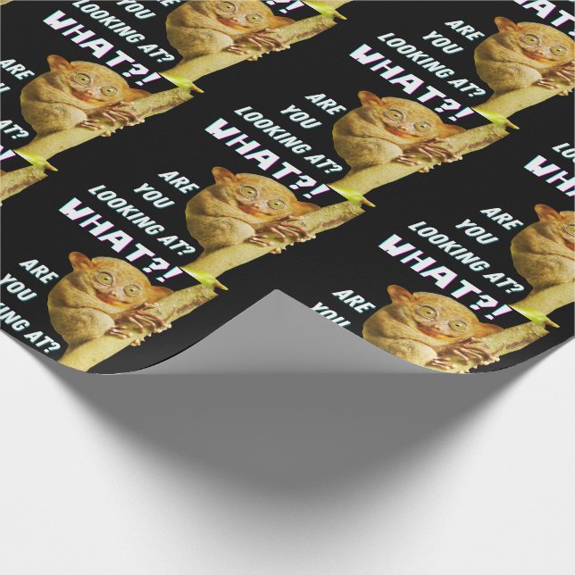 Papel De Regalo Curioso Misericordioso ¿Qué Estás Mirando? (Esquina)