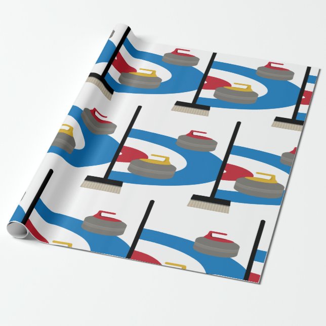 Papel De Regalo Curling Sport (Desenrollado)