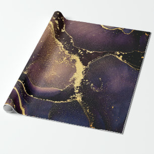 Papel De Regalo Currents of translucent hues, snaking metallic swi