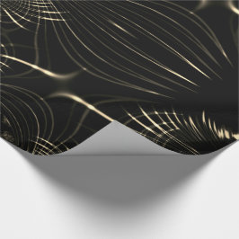 Papel De Regalo Curvas beige puntiagudas con algunos brillos