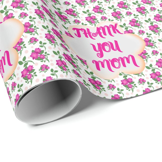 Papel De Regalo Custom and personalized floral pattern  (Esquina del rollo)