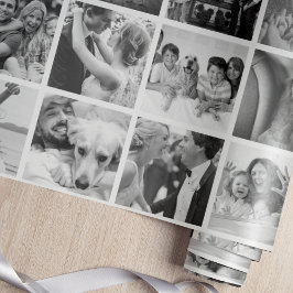 Papel De Regalo Custom Create-Your-Own 30 Photo Collage Gift
