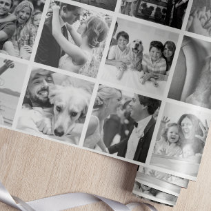 Papel De Regalo Custom Create-Your-Own 30 Photo Collage Gift