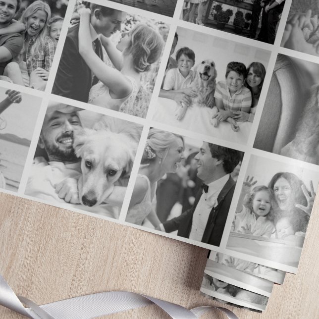 Papel De Regalo Custom Create-Your-Own 30 Photo Collage Gift (Subido por el creador)