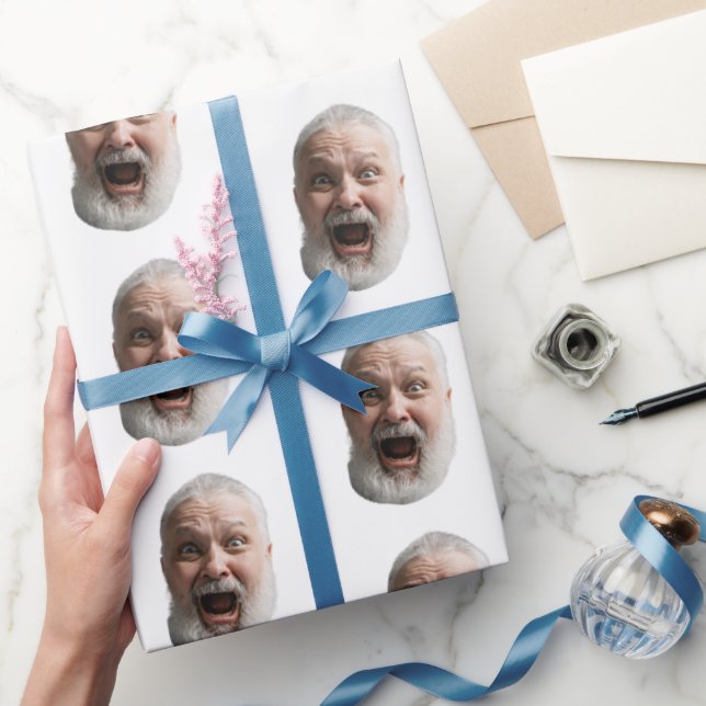 Papel De Regalo Custom Face Gift Wrap (Regalar)