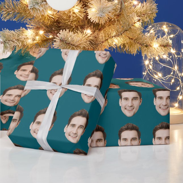 Papel De Regalo Custom Face Personalized Birthday Wedding Party (Vacaciones)
