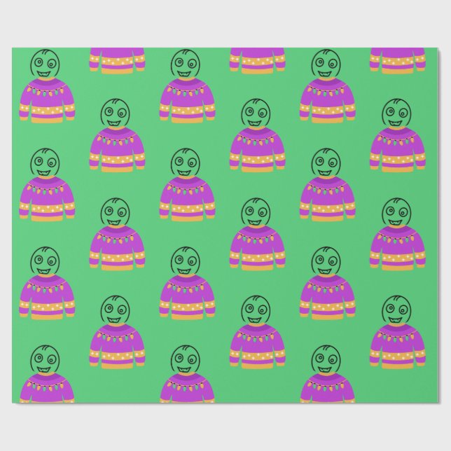 Papel De Regalo Custom Funny Christmas Shirt (Superficie plana)