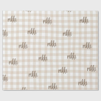 Papel De Regalo custom name wrapping paper