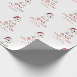 Papel De Regalo Custom One Jolly Goose December First Birthday
