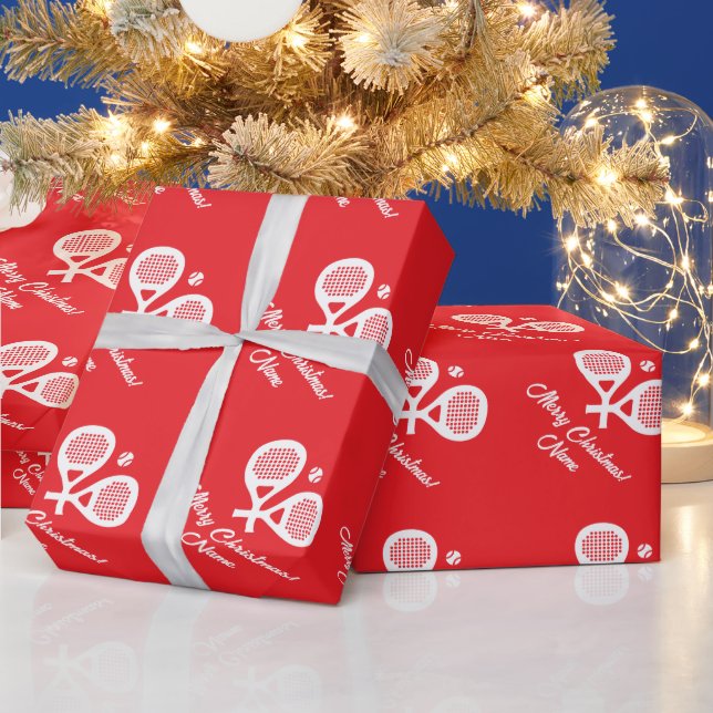 Papel De Regalo Custom padel sport Christmas wrapping paper (Vacaciones)