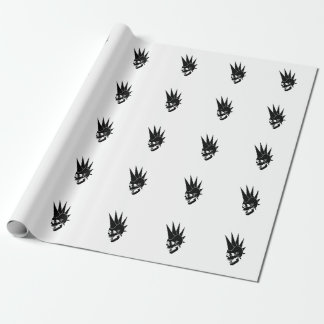 Papel De Regalo Customizable Punk Skull Version 2