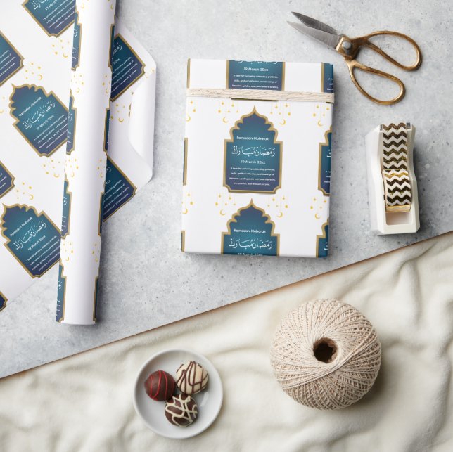 Papel De Regalo Cut Eid Mubara (Artesanía)