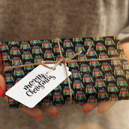Papel De Regalo Cuta Navidad Holly Berries Navidades feos suéter