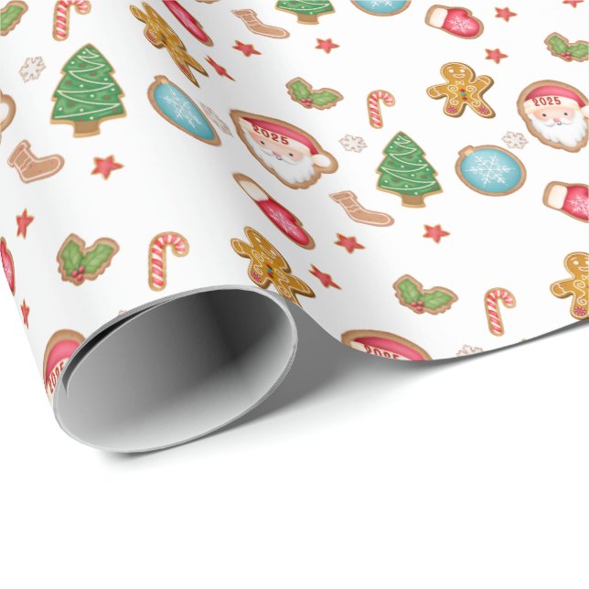 Papel De Regalo Cute 2025 Kids Christmas Wrapping Paper (Esquina del rollo)