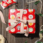 Papel De Regalo Cute Animals in Party Hats Kids Red Happy Birthday<br><div class="desc">Have a fun wildlife and pet inspired party with this adorable animal pattern wrapping paper. Gift wrap has animals wearing party hats, bow ties, and crowns. There are cats, dogs, pandas, monkeys, polar bears, foxes, pigs, koalas, deer, and squirrels. The background has colorful confetti on red. Add up to three...</div>