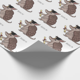 Papel De Regalo Cute armadillo with graduation cap cartoon