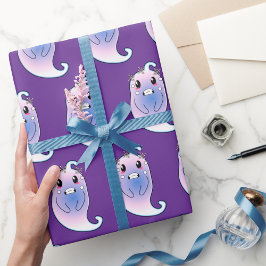 Papel De Regalo Cute aterrorizado gosta graciosos regalos de histo