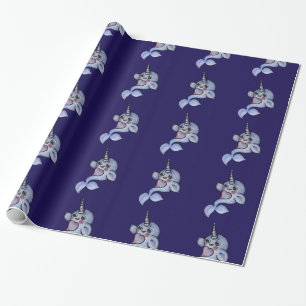 Papel De Regalo Cute baby narwhal