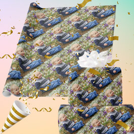 Papel De Regalo Cute Boy Your Photo Pattern Glossy