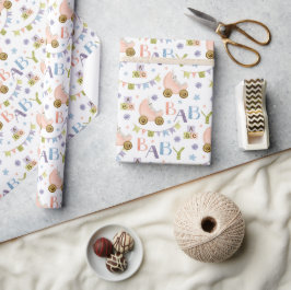 Papel De Regalo Cute Bunny Rabbit Baby Shower