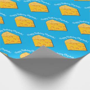 Papel De Regalo Cute Cheese Wedge Kids Primer Fiesta de cumpleaño