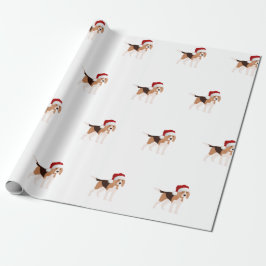 Papel De Regalo Cute Christmas Beagle 