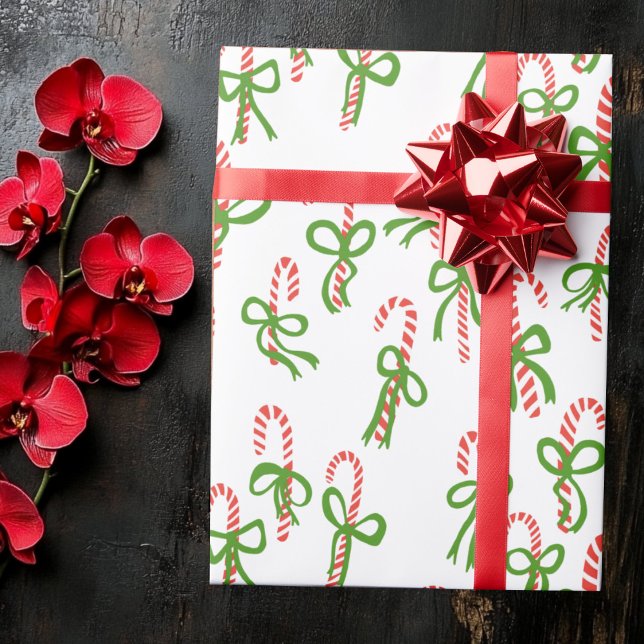 Papel De Regalo Cute Christmas Candy Canes Xmas Holiday (Cute Christmas Candy Canes Xmas Holiday Wrapping Paper
)