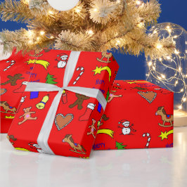 Papel De Regalo Cute christmas doodles