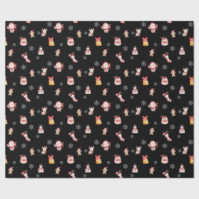 Papel De Regalo Cute Christmas Wrapping Paper (Costura)