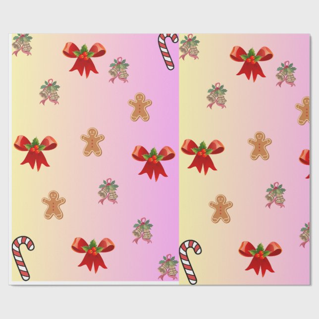 Papel De Regalo Cute Christmas Wrapping Paper (Superficie plana)