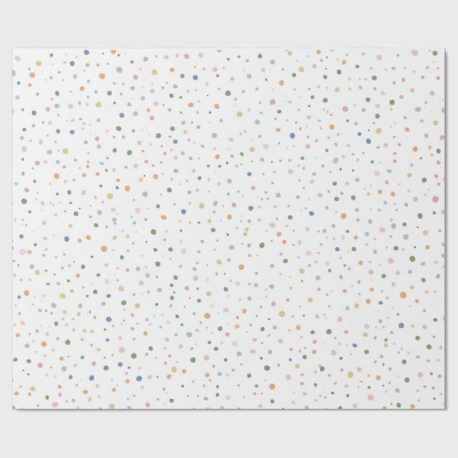 Papel De Regalo Cute Confetti Pattern | Playful Personalized Gift  (Superficie plana)