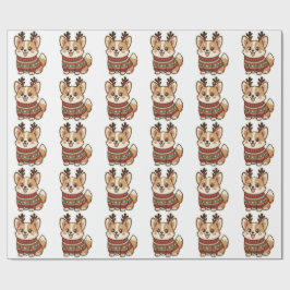 Papel De Regalo Cute Corgi Dog in Ugly Christmas Sweater Gift Wrap