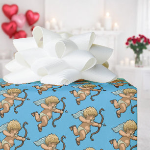 Papel De Regalo Cute Cupid Valentines Patrón de Arte de Pixel de F