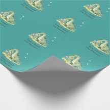 Cute Dinosaur Detente y Huele las Flores Sticker