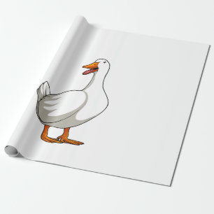 Papel De Regalo Cute Duck Design Men Waterfowl Mascota Pato Lover