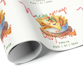 Papel De Regalo Cute Fiesta Nacho Personalizado promedio de Baby S