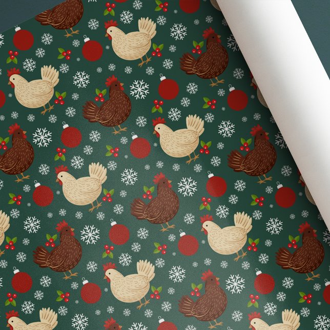Papel De Regalo Cute Folk Art Rustic Christmas (Subido por el creador)