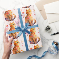 Cute gato de tabla con corazón