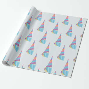 Papel De Regalo Cute Gnome Unicorn Magical Colorful
