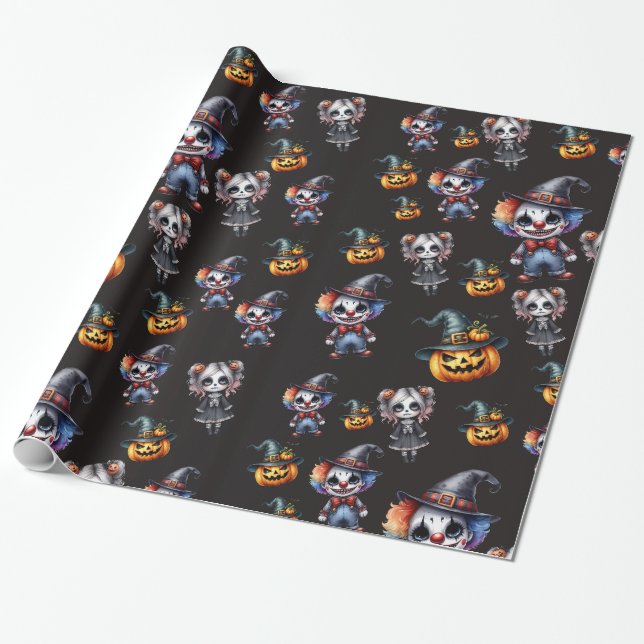 Papel De Regalo Cute Halloween (Desenrollado)