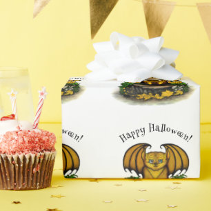 Papel De Regalo Cute Halloween Bat