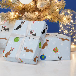 Papel De Regalo Cute Happy Basenji Hound Love Navidades
