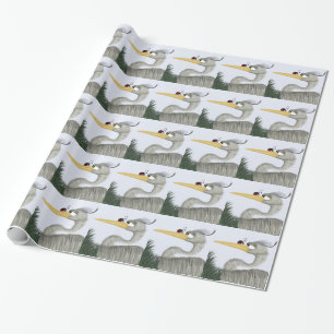 Papel De Regalo Cute Heron y Ladybug
