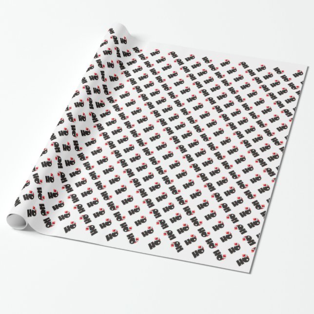 Papel De Regalo Cute Ho3 Ho Cubed Ho Ho Ho (Desenrollado)