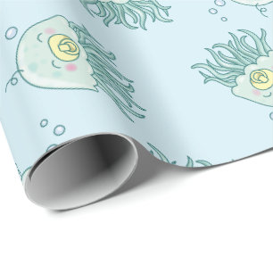 Papel De Regalo Cute Jellyfish Baby Shower Kawaii