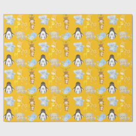 Papel De Regalo Cute Jungle Animal Wrapping Paper – Animals