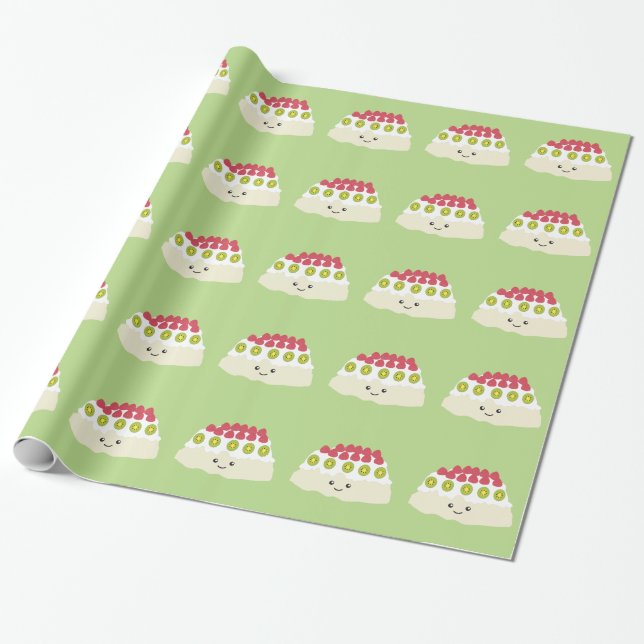Papel De Regalo Cute Kawaii Pavlova (Desenrollado)