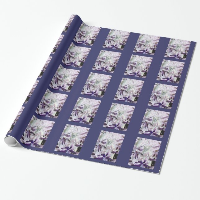 Papel De Regalo Cute Kitty Pattern Purple Abstract Leyes (Desenrollado)