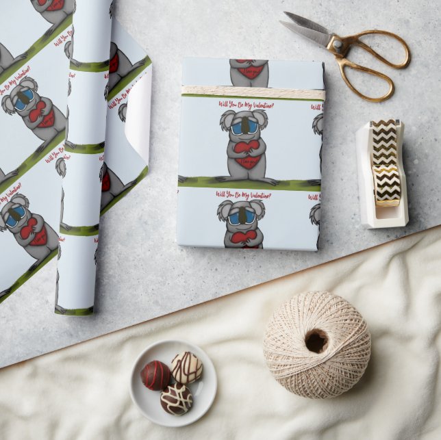 Papel De Regalo Cute Koala Bear (Artesanía)